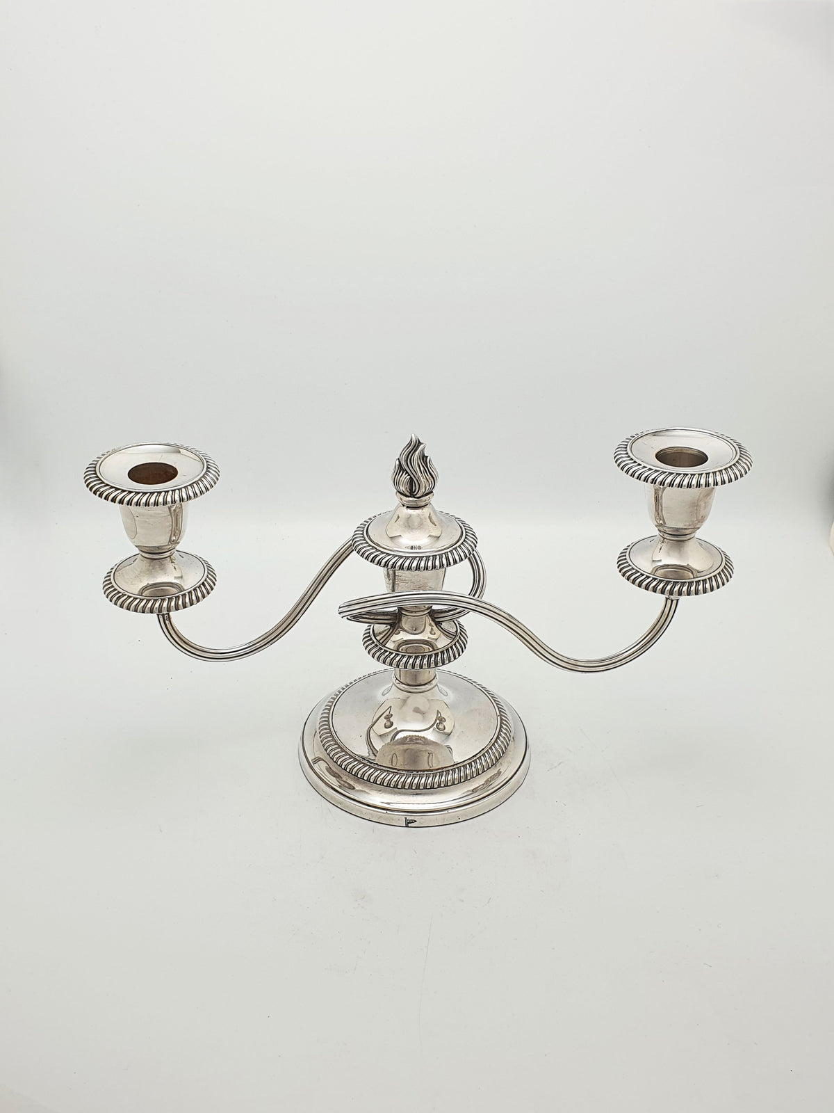 Pair of Antique Walker & Hall Silver Plated Low Candelabra – circa 1920