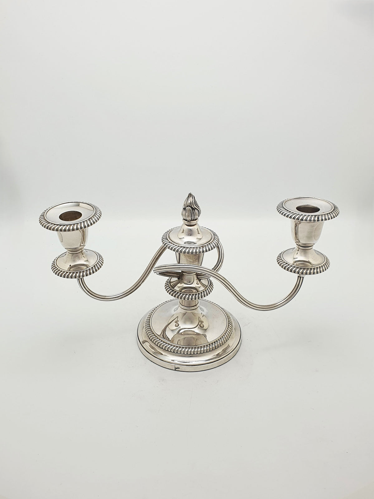 Pair of Antique Walker & Hall Silver Plated Low Candelabra – circa 1920