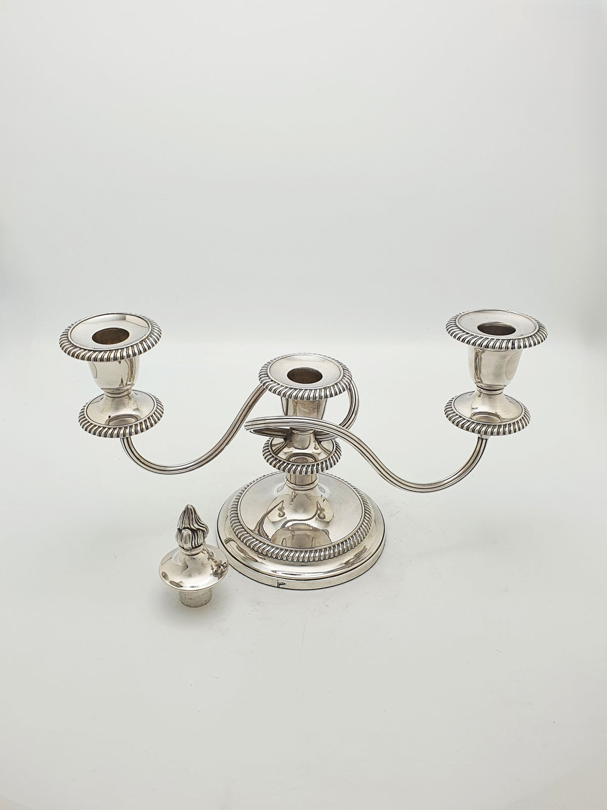 Pair of Antique Walker & Hall Silver Plated Low Candelabra – circa 1920