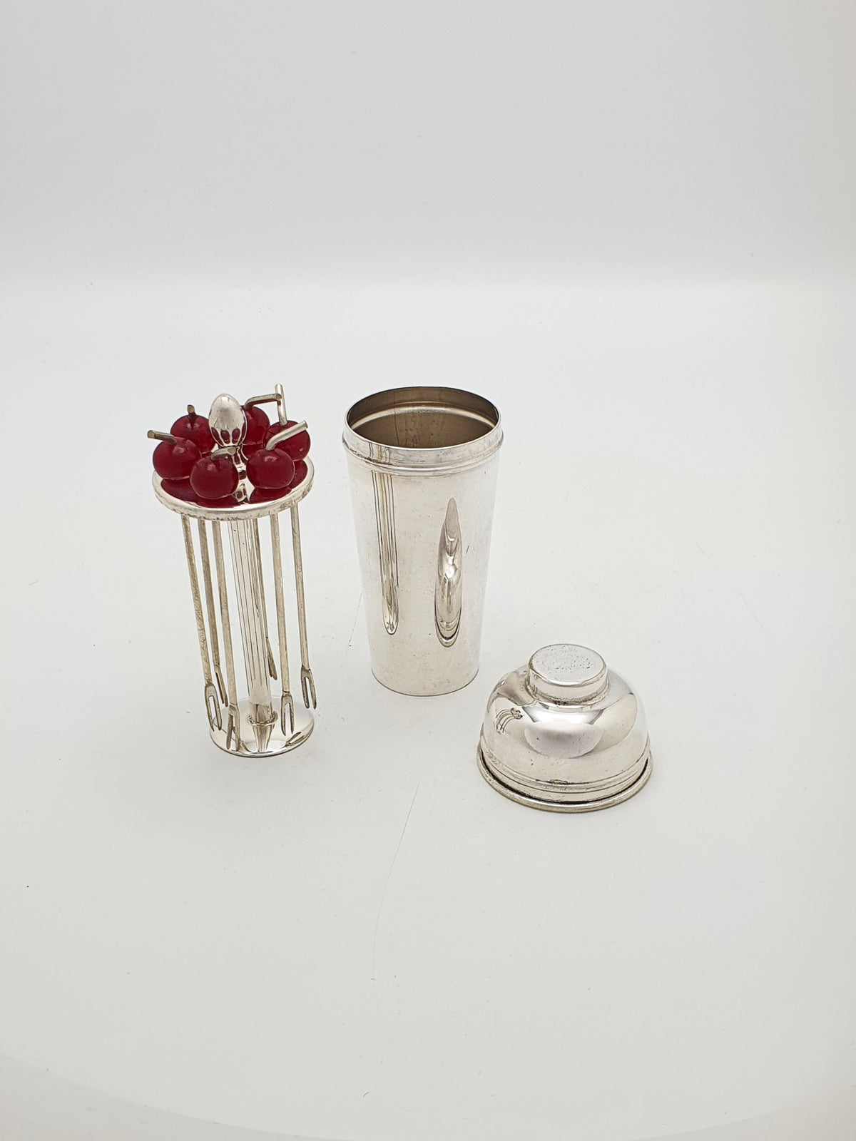 Lovely Vintage Silver-Plated Cocktail Stick Set – circa 1950