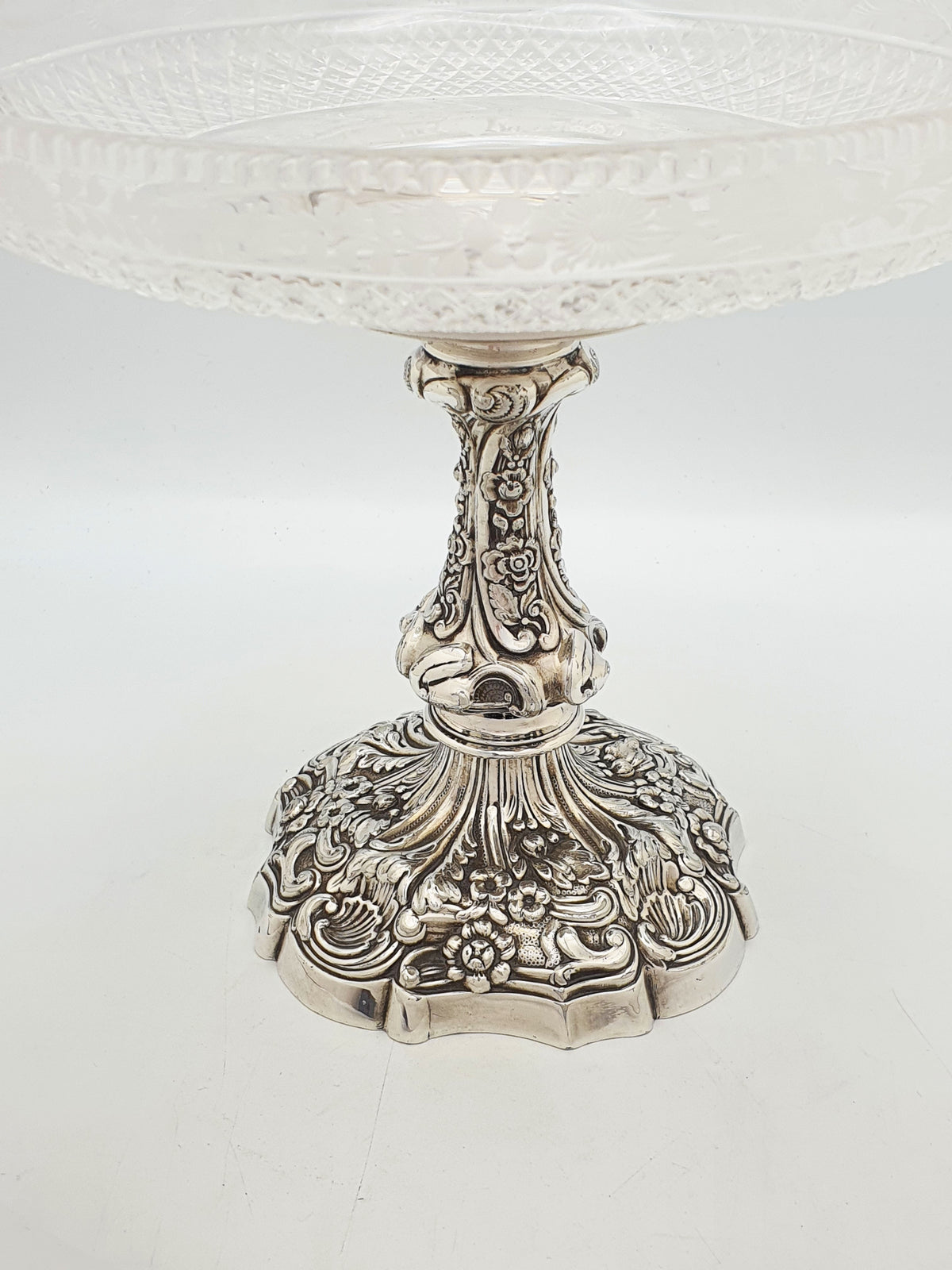 Antique Edwardian Walker & Hall Silver Plated Cut Glass Centrepiece – circa 1905