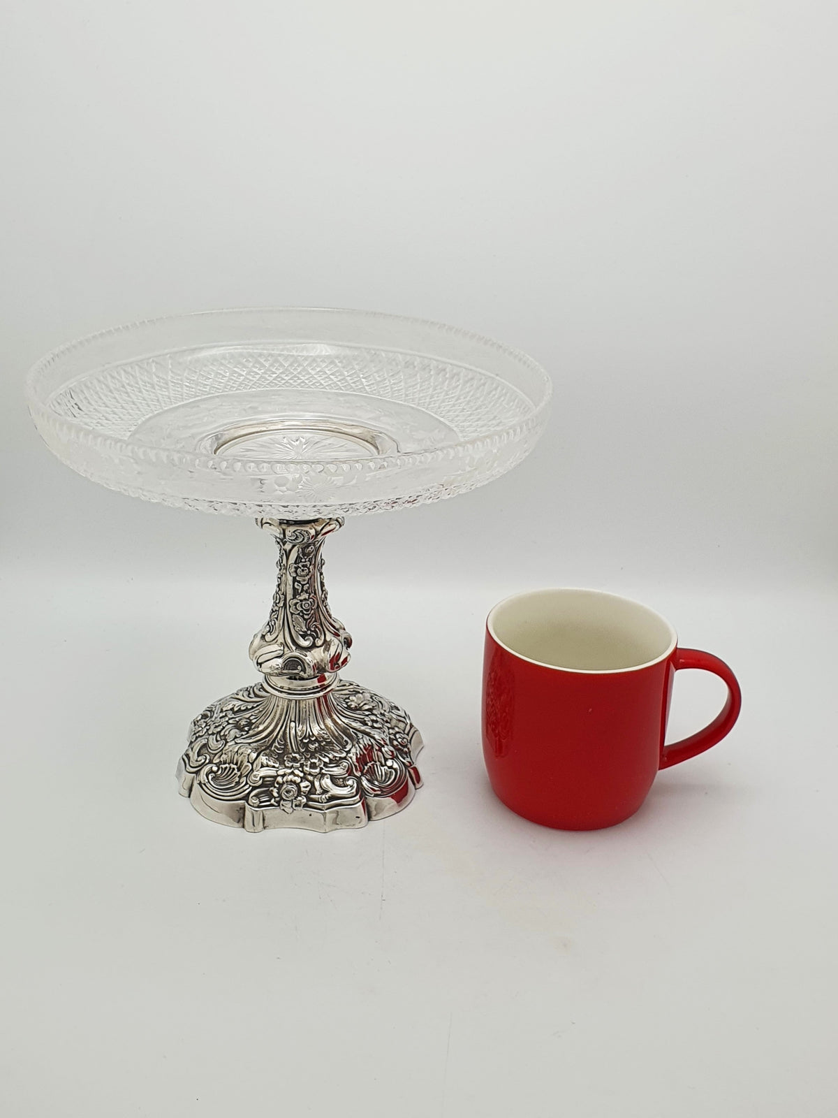 Antique Edwardian Walker & Hall Silver Plated Cut Glass Centrepiece – circa 1905