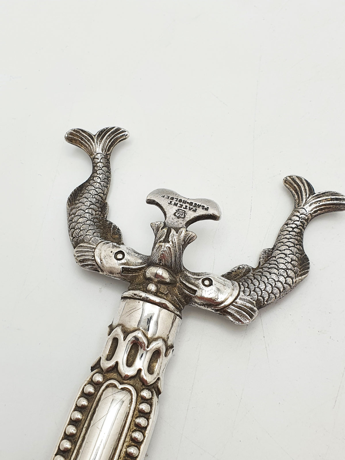 Unusual Pair of Antique Victorian Silver Plated Fish Plate Holders – circa 1890