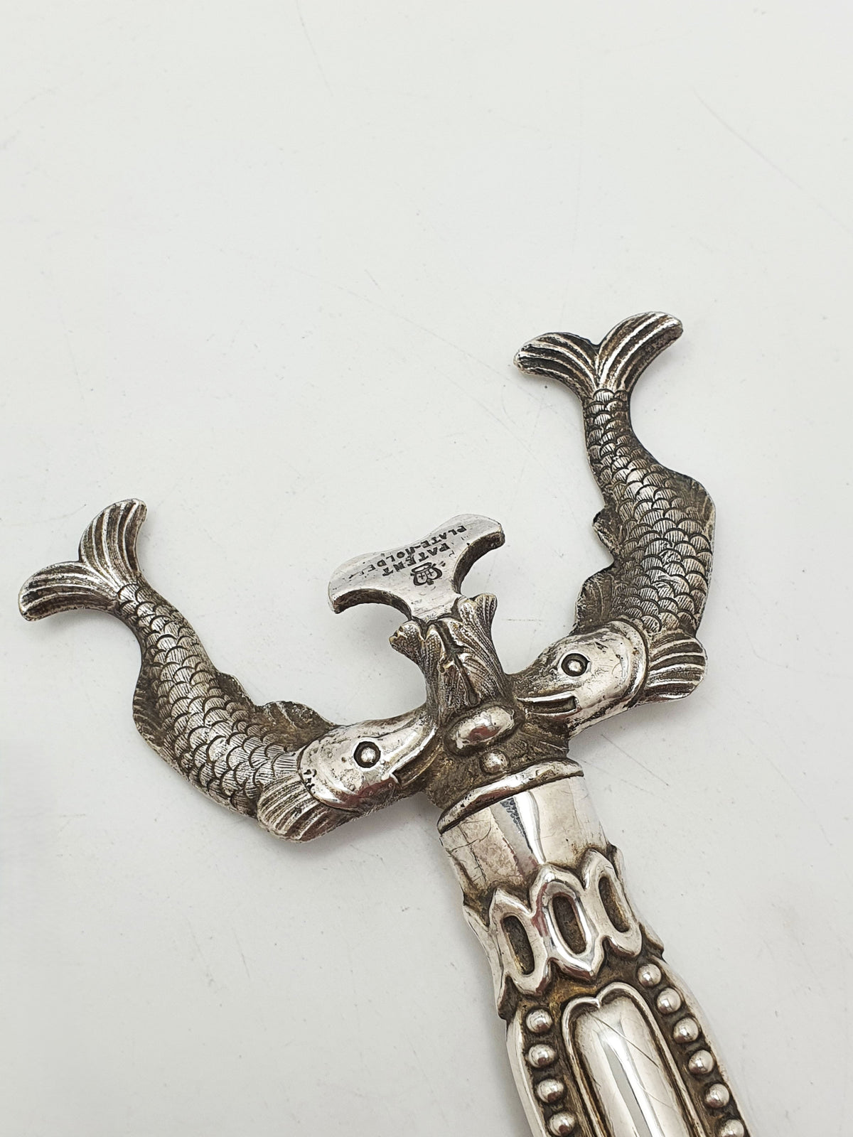 Unusual Pair of Antique Victorian Silver Plated Fish Plate Holders – circa 1890