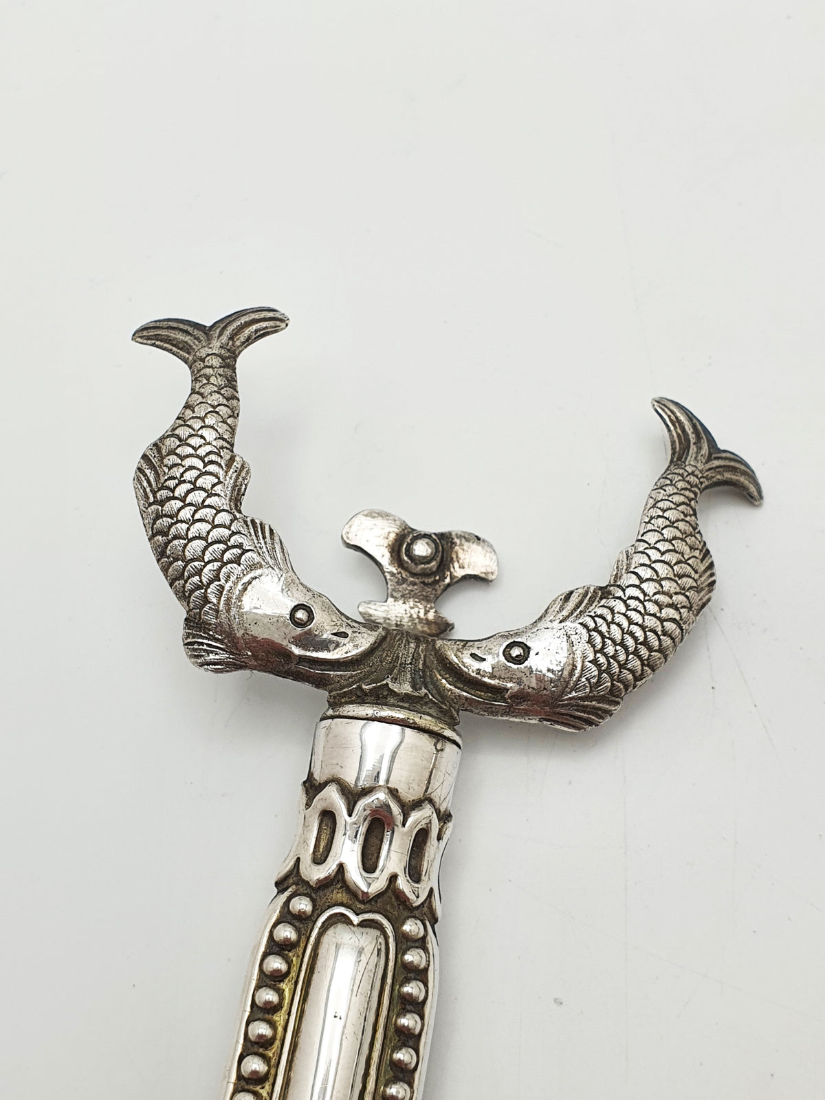Unusual Pair of Antique Victorian Silver Plated Fish Plate Holders – circa 1890
