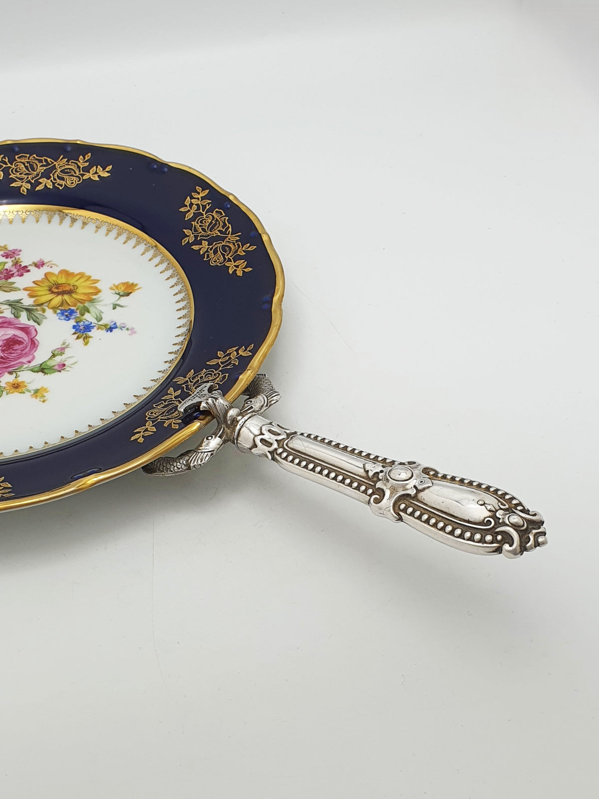 Unusual Pair of Antique Victorian Silver Plated Fish Plate Holders – circa 1890