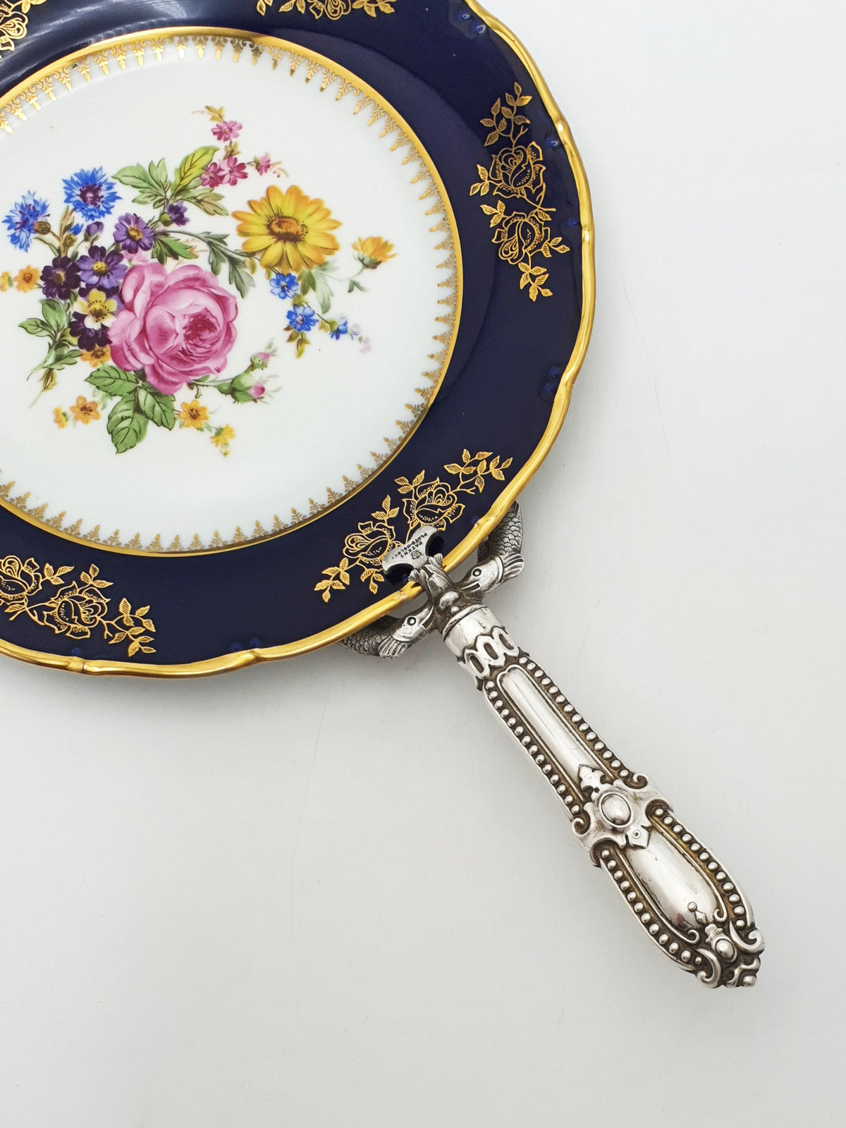 Unusual Pair of Antique Victorian Silver Plated Fish Plate Holders – circa 1890