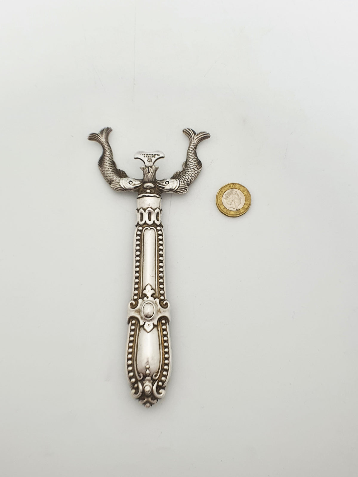 Unusual Pair of Antique Victorian Silver Plated Fish Plate Holders – circa 1890