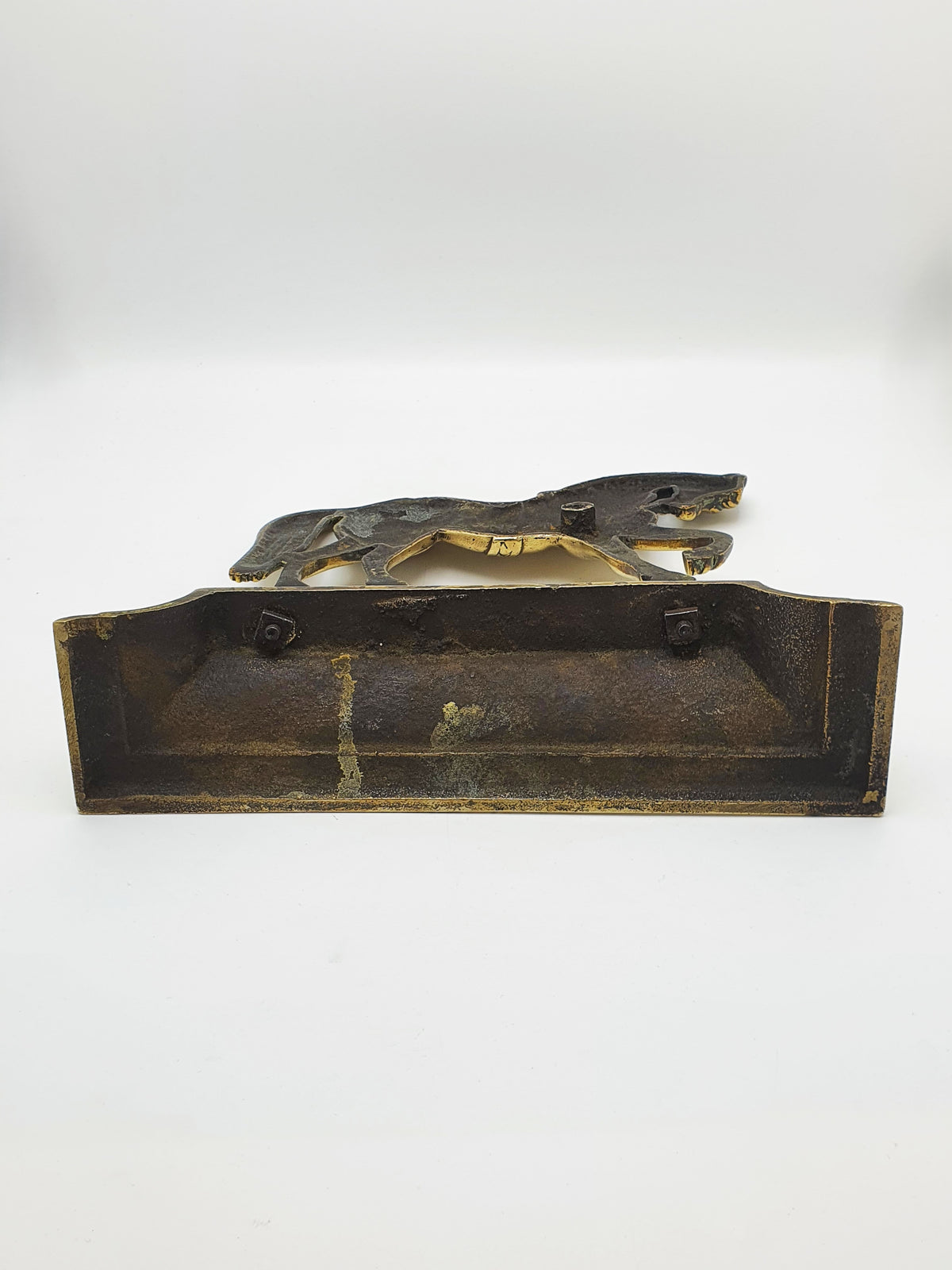 Antique Victorian Cast Brass Horse Doorstop – circa 1880