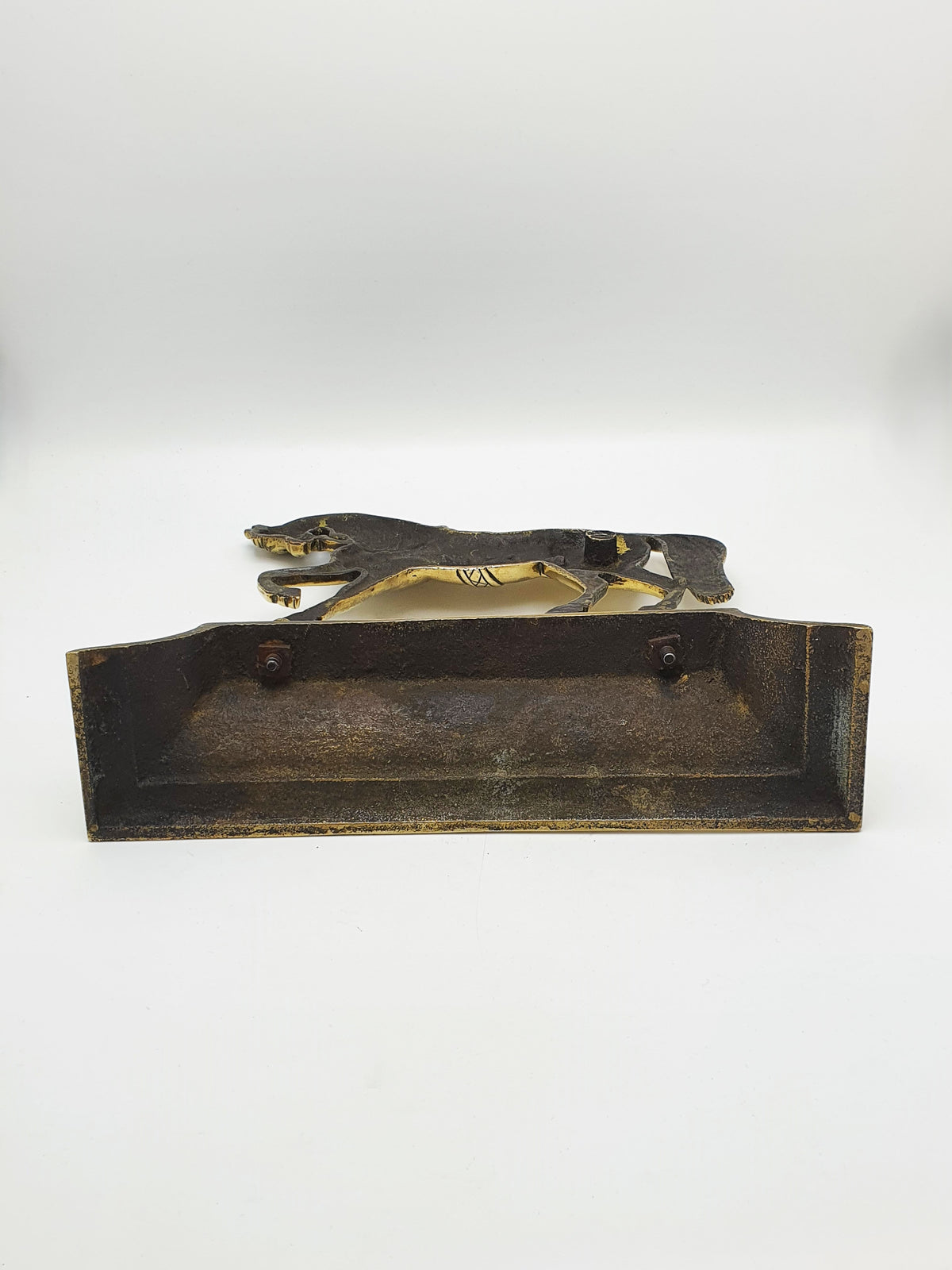 Antique Victorian Cast Brass Horse Doorstop – circa 1880