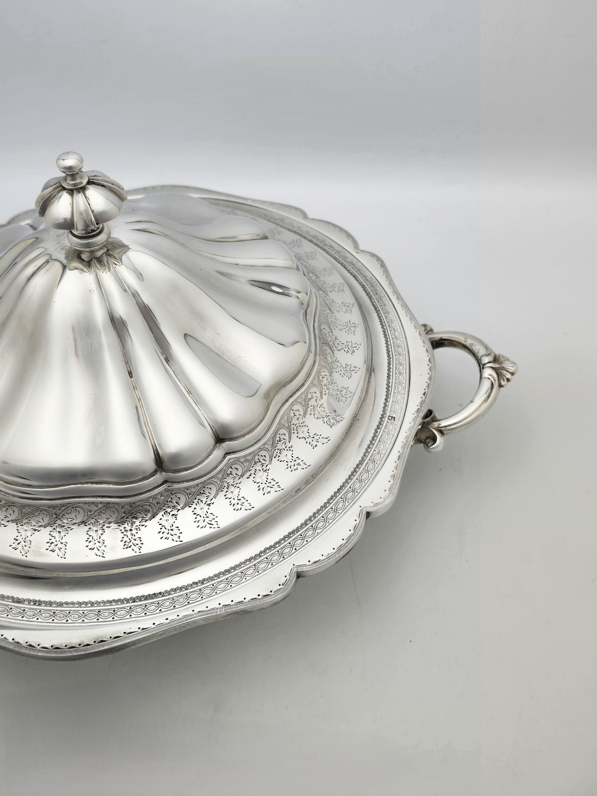 Antique Victorian Silver Plated Large Circular Tureen – circa 1890