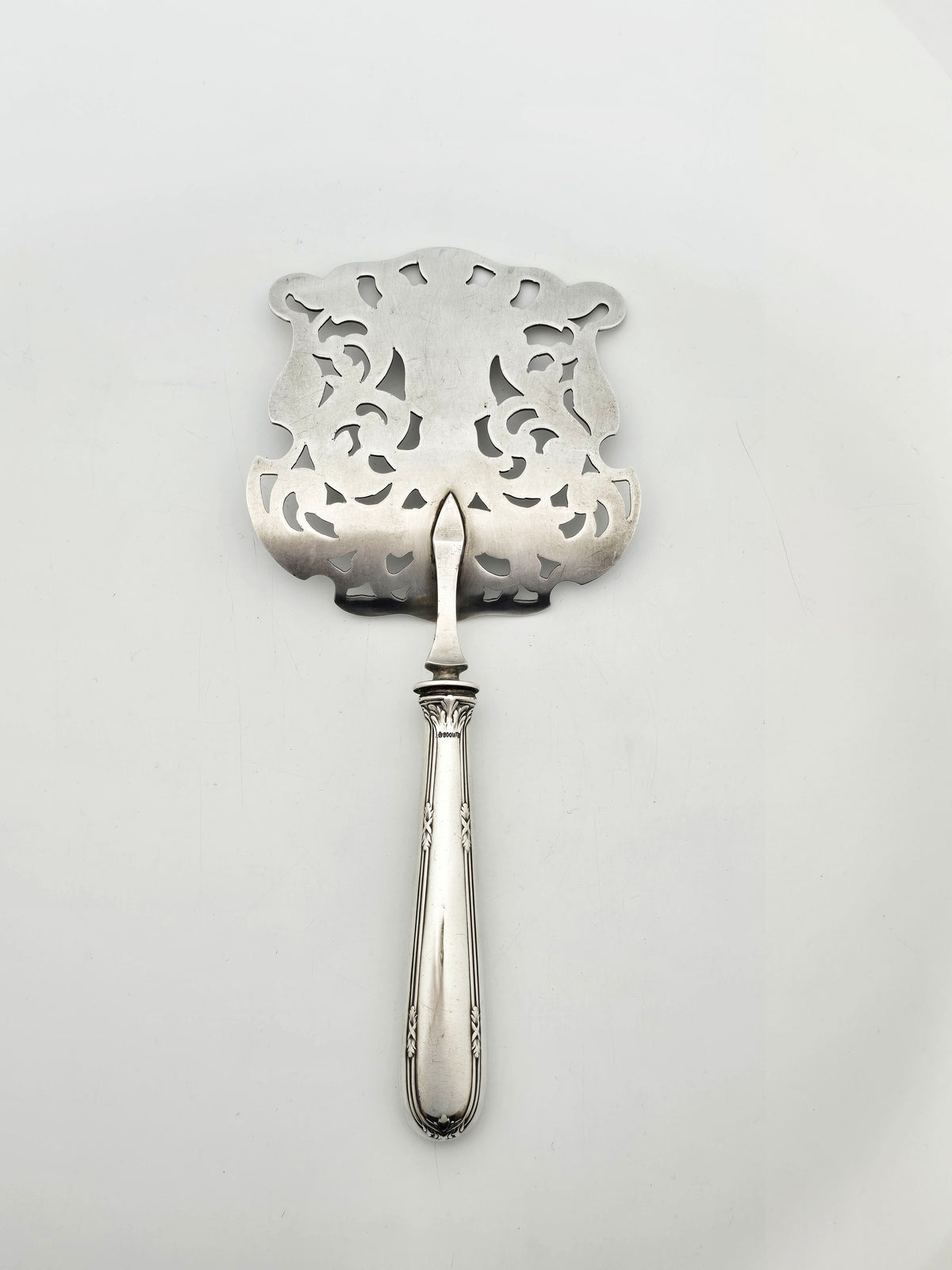 Antique German Silver Handled Pierced and Engraved Server – circa 1900