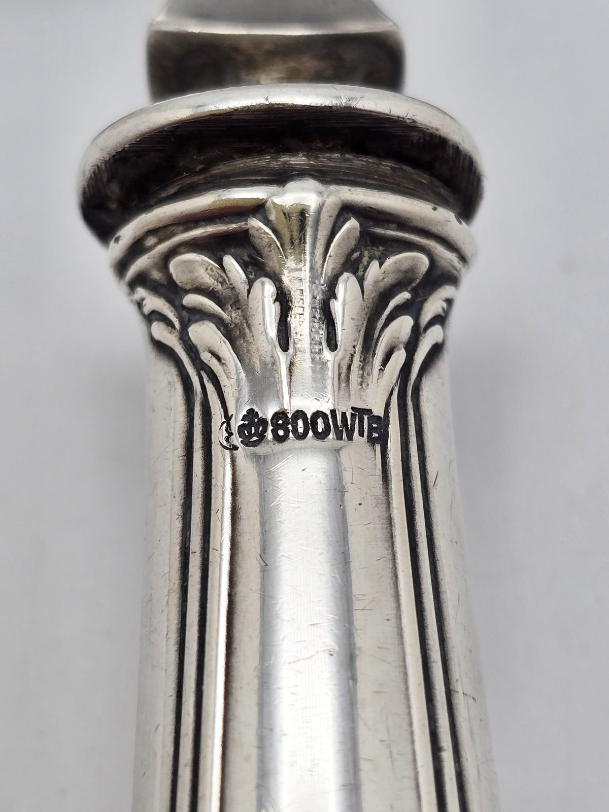 Antique German Silver Handled Pierced and Engraved Server – circa 1900