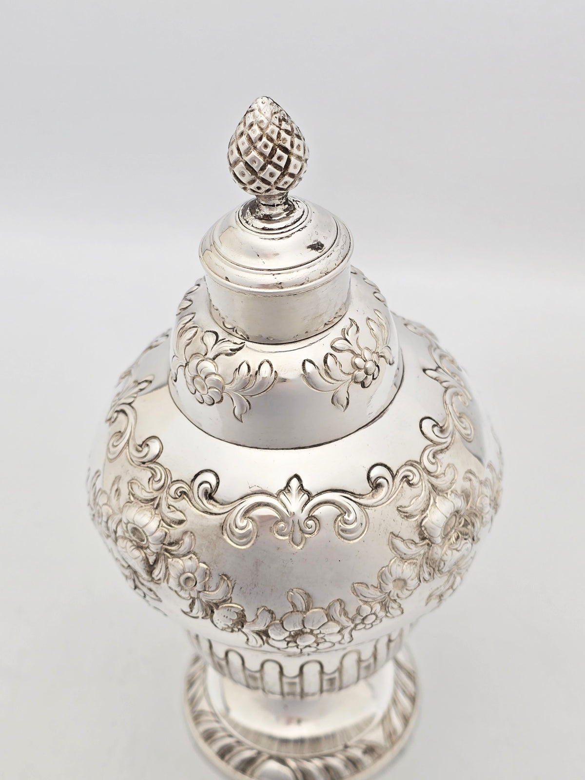 Antique Victorian Silver Plated Lidded Urn Tea Caddy – circa 1890
