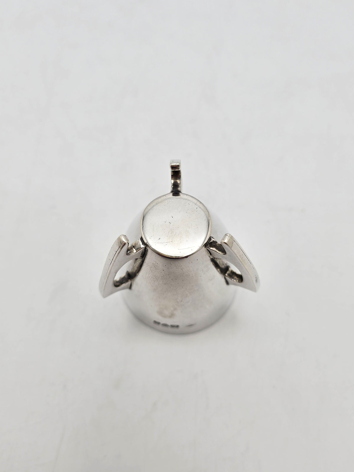 Unusual Art Deco Sterling Silver Tripod Egg Cup – Chester, 1924