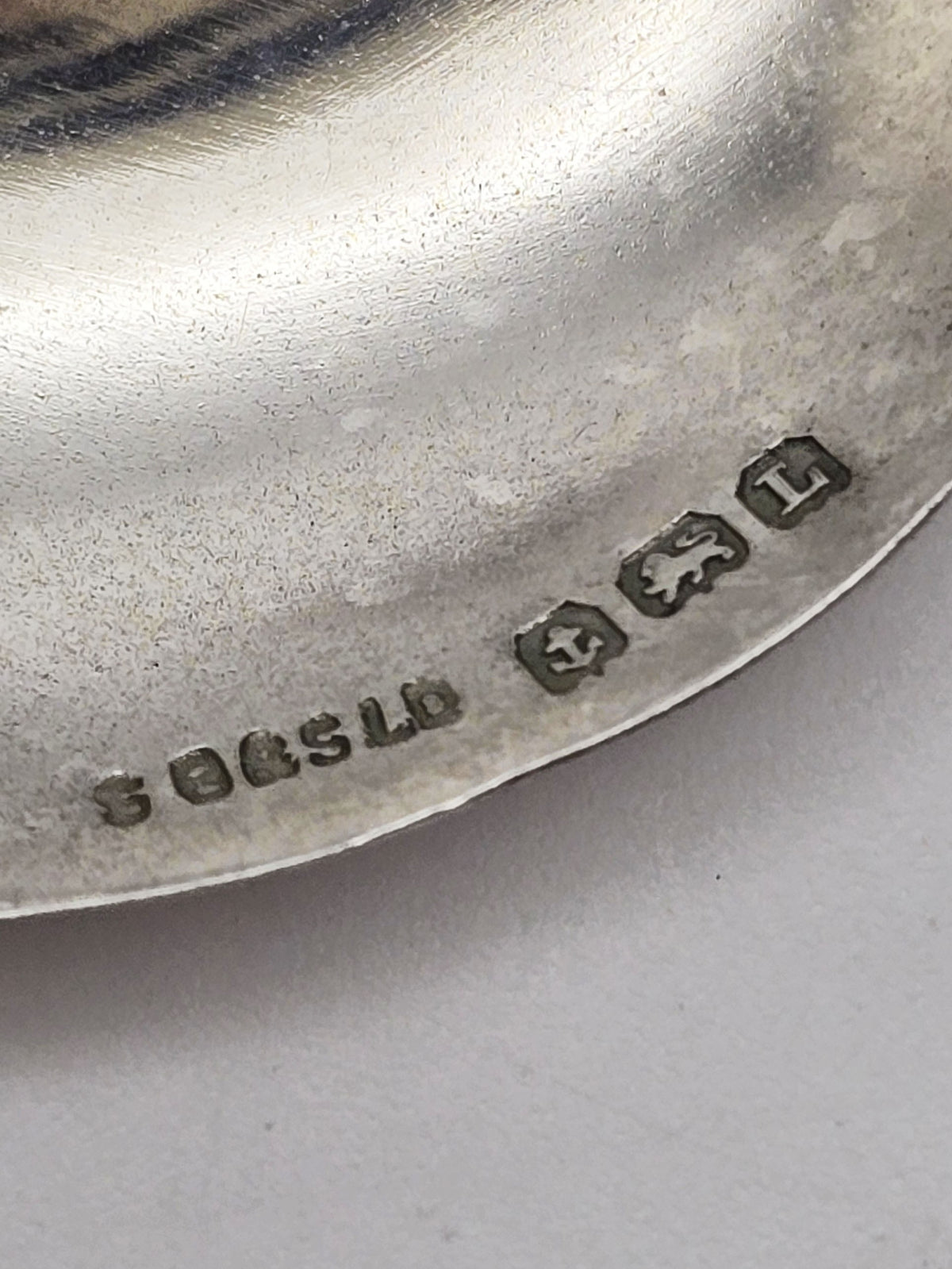 Vintage Sterling Silver Mounted Glass Whisky Noggin With Label - 1935