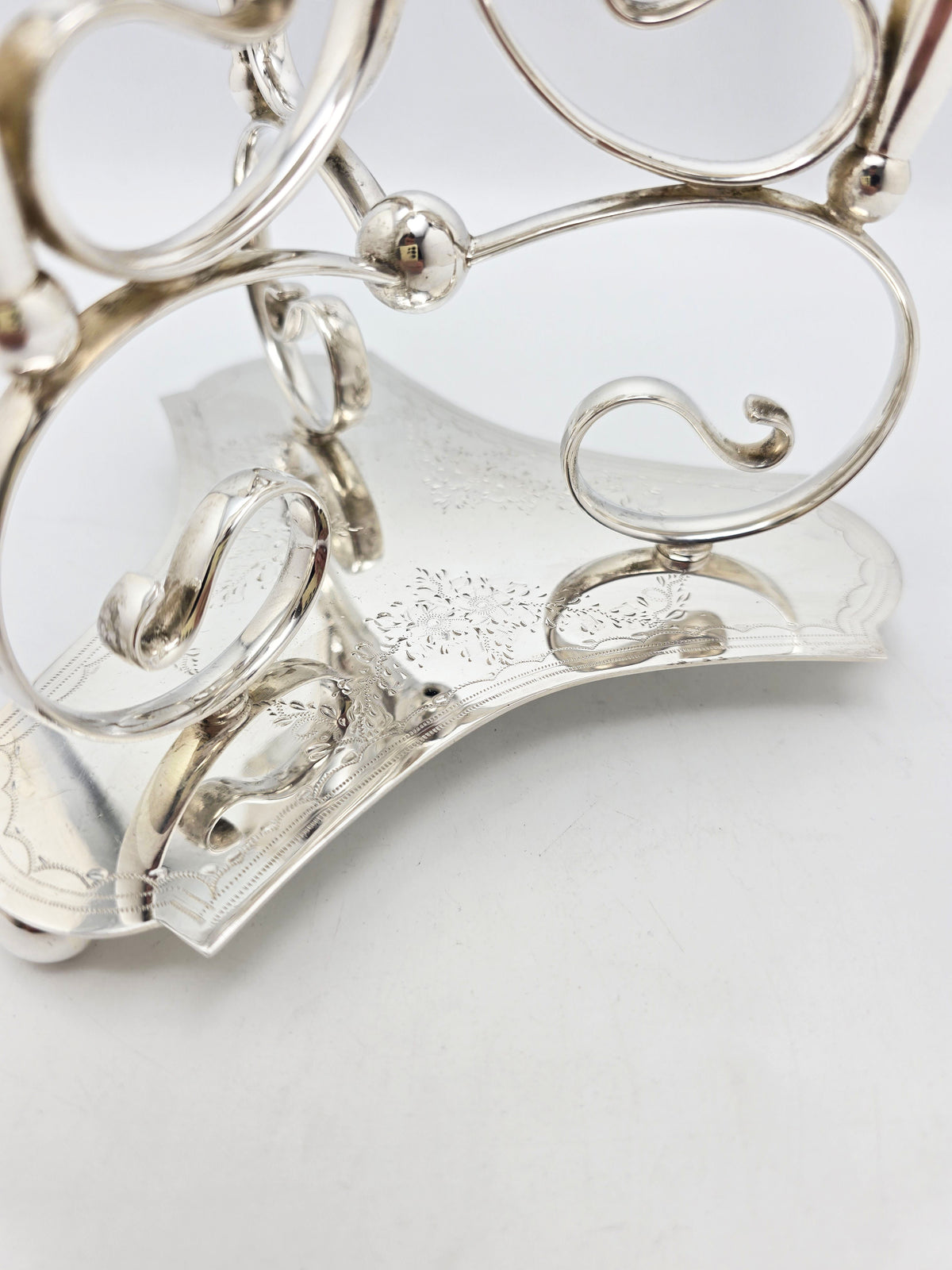 Antique Edwardian Silver Plated Trumpet Epergne Centrepiece – circa 1905