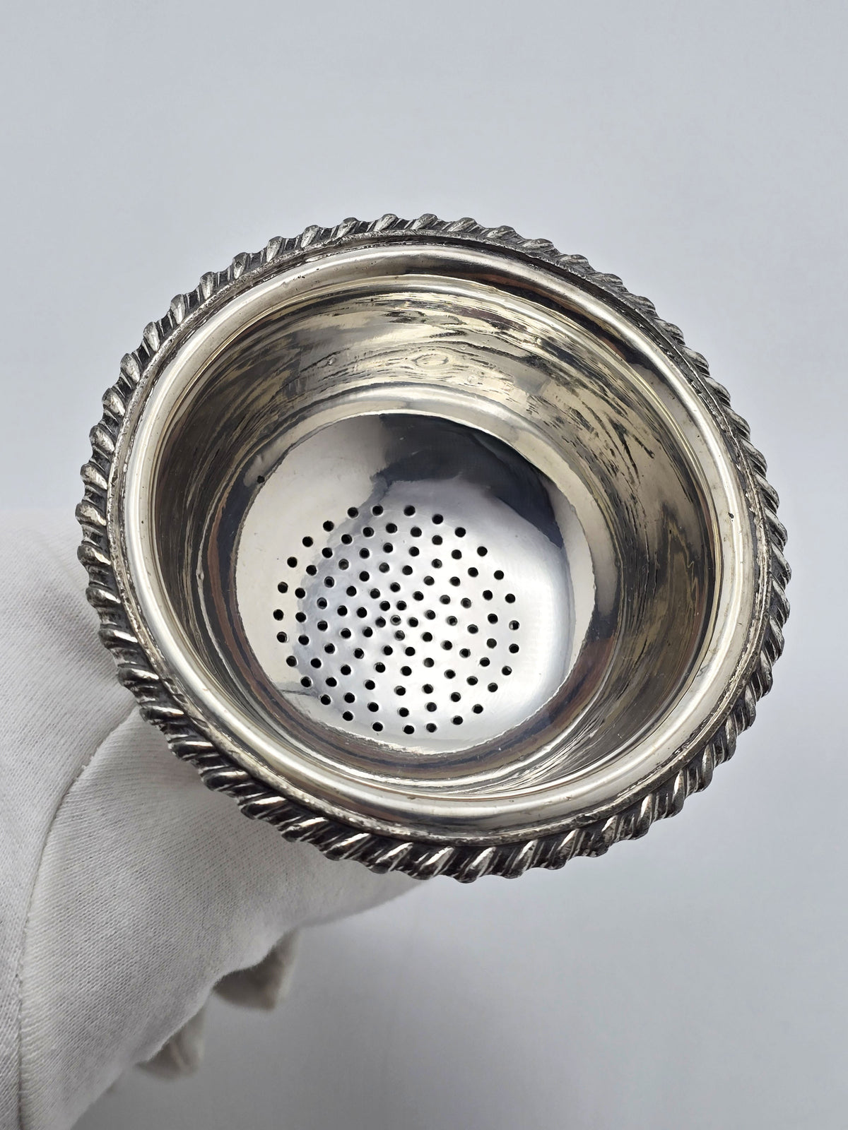 Antique Edwardian Silver Plated Wine Funnel with Strainer – circa 1905