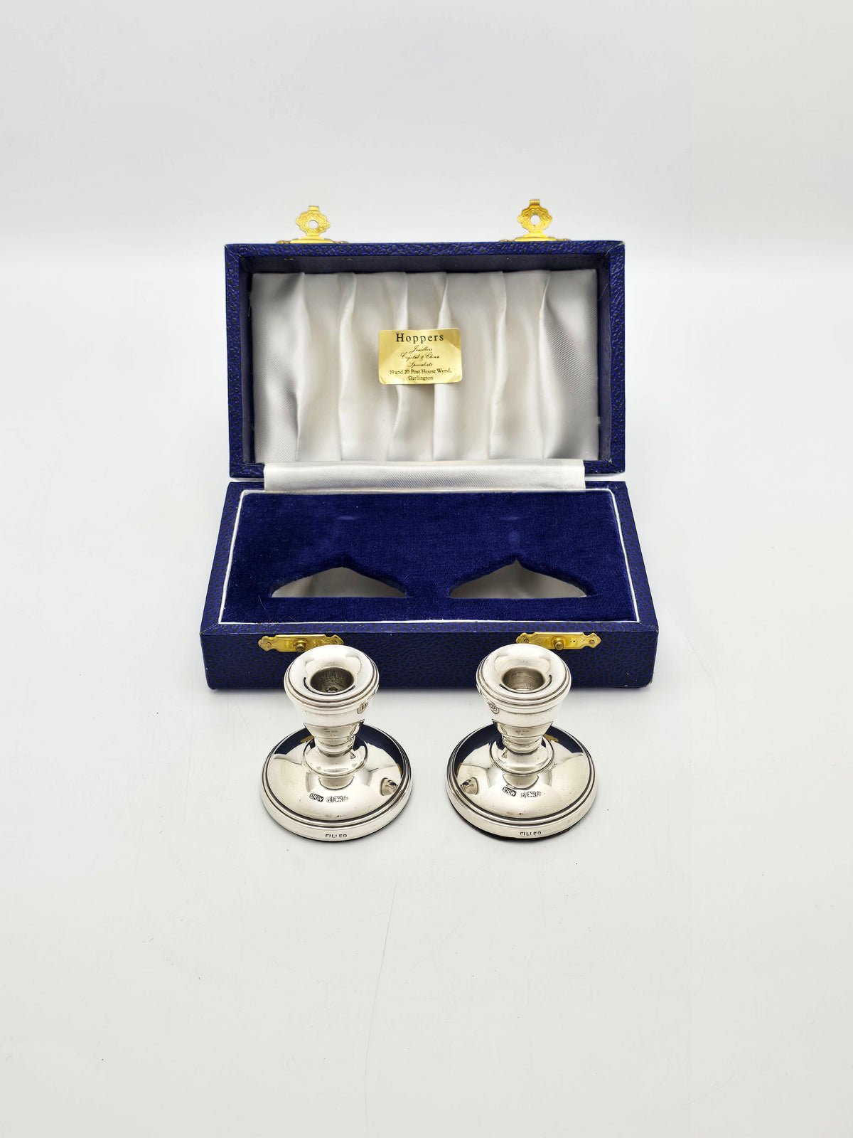 Vintage Sterling Silver Mini Candlesticks Birmingham 1981