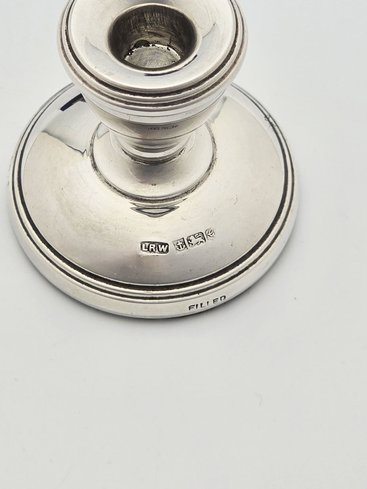 Vintage Sterling Silver Mini Candlesticks Birmingham 1981