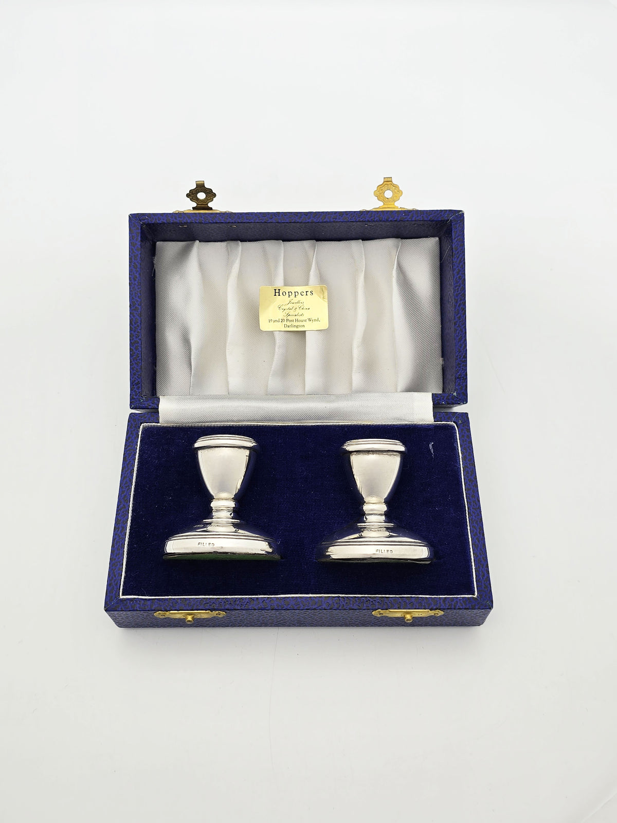 Vintage Sterling Silver Mini Candlesticks Birmingham 1981