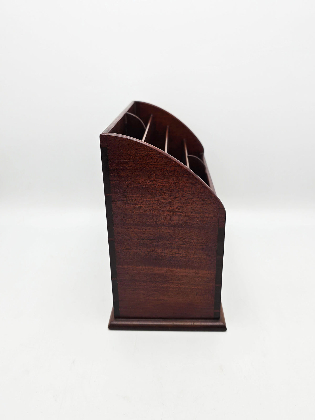 Antique Edwardian Mahogany Inlaid Desk Tidy circa 1905