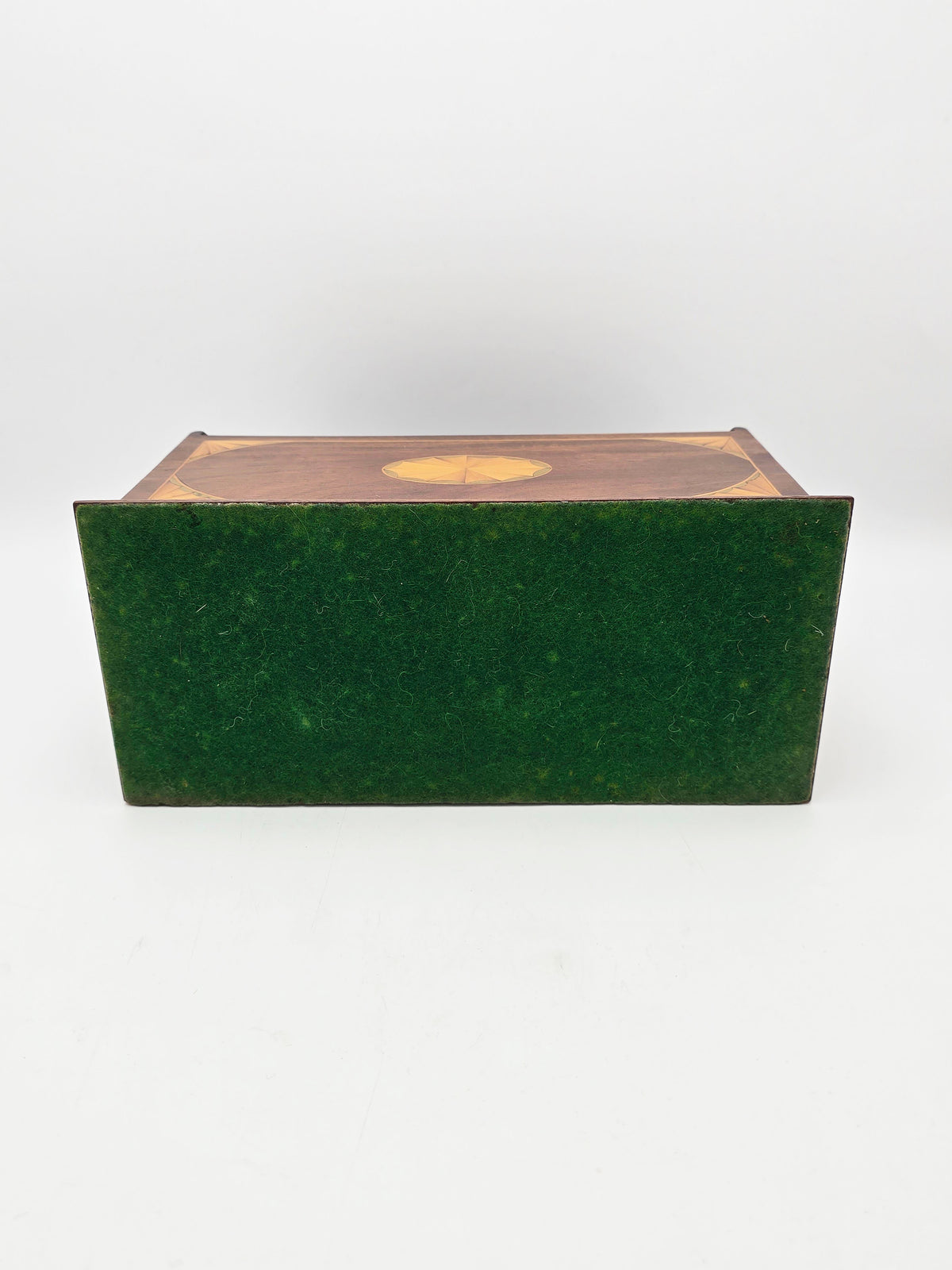 Antique Edwardian Mahogany Inlaid Desk Tidy circa 1905