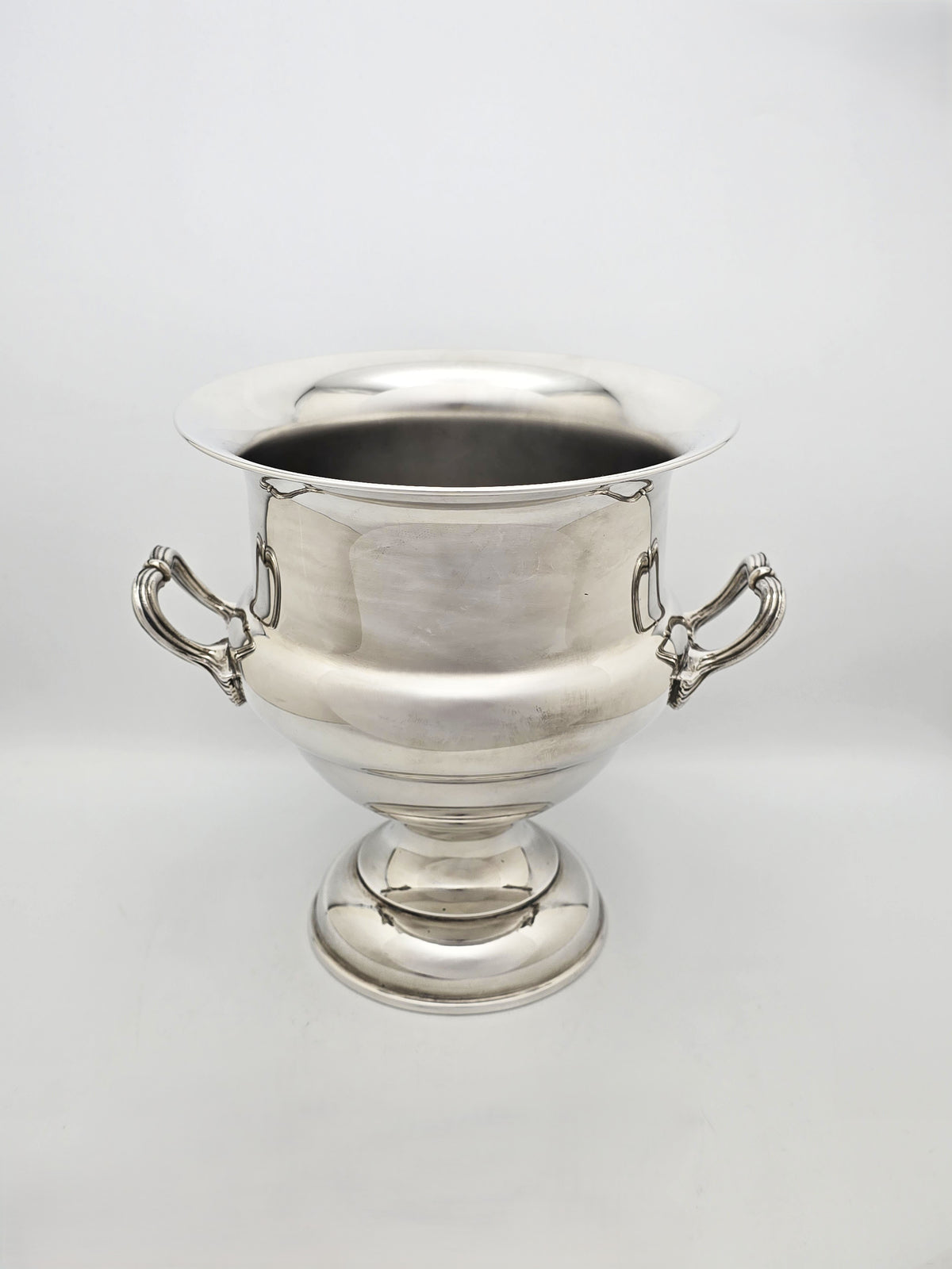Antique Silver Plated Twin Handled Wine Cooler circa 1920
