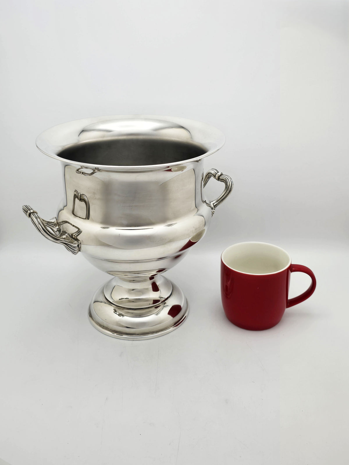 Antique Silver Plated Twin Handled Wine Cooler circa 1920