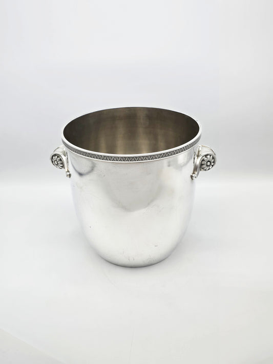 Antique Continental Silver Plated Champagne Bucket with Floral Handles – circa 1920