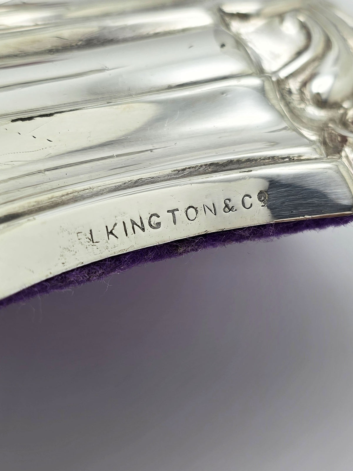 Antique Victorian Silver Plated Elkington Candlesticks Pair 1869