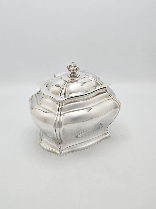 Antique Edwardian Silver Plated Biscuit Box circa 1905