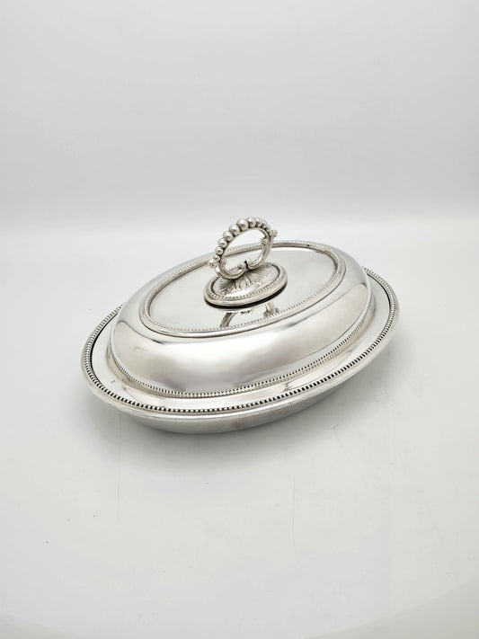 Antique Edwardian Silver Plated Entrée Dish circa 1905