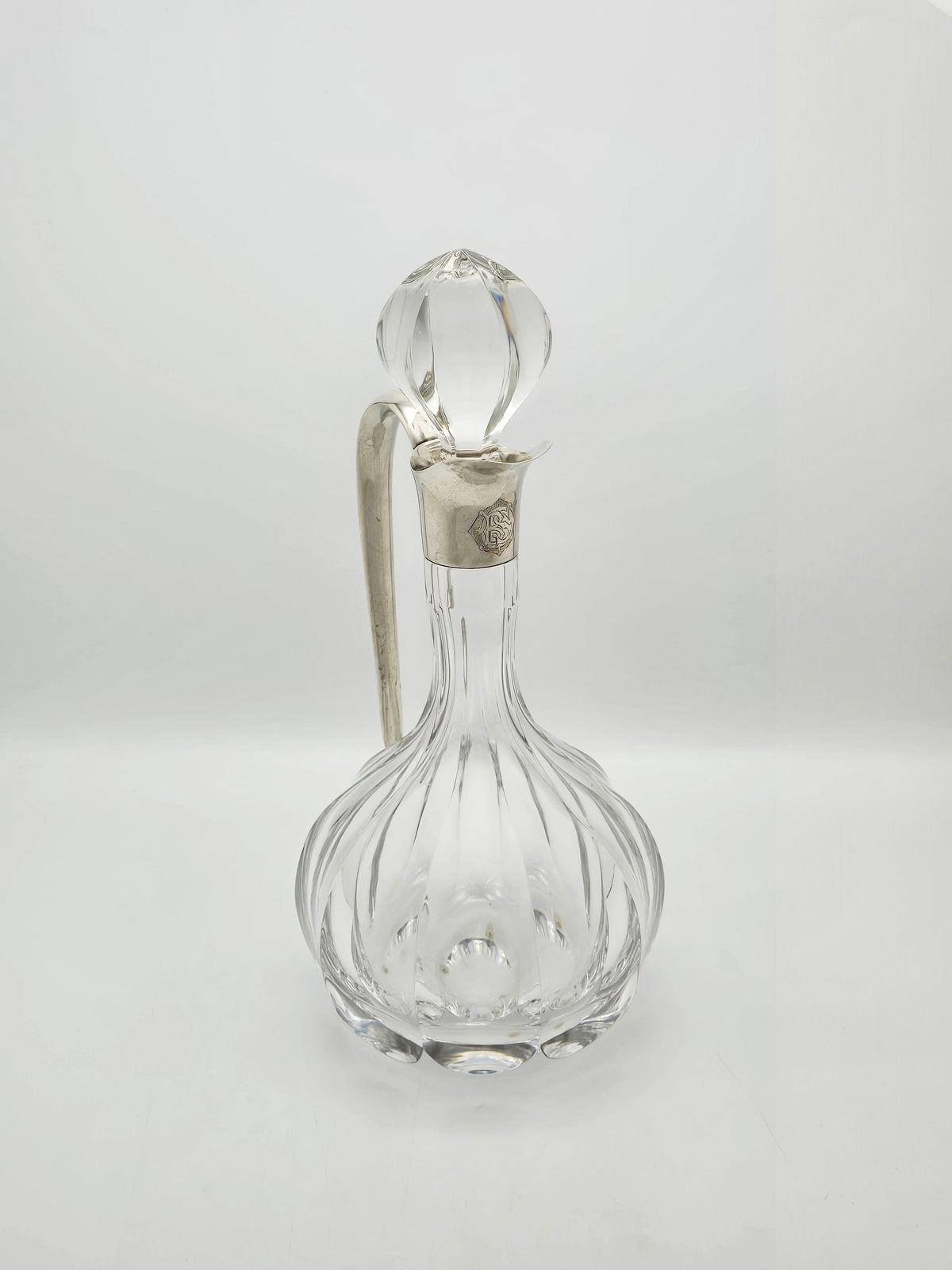 Vintage Sterling Silver and Glass Claret Jug London 2004