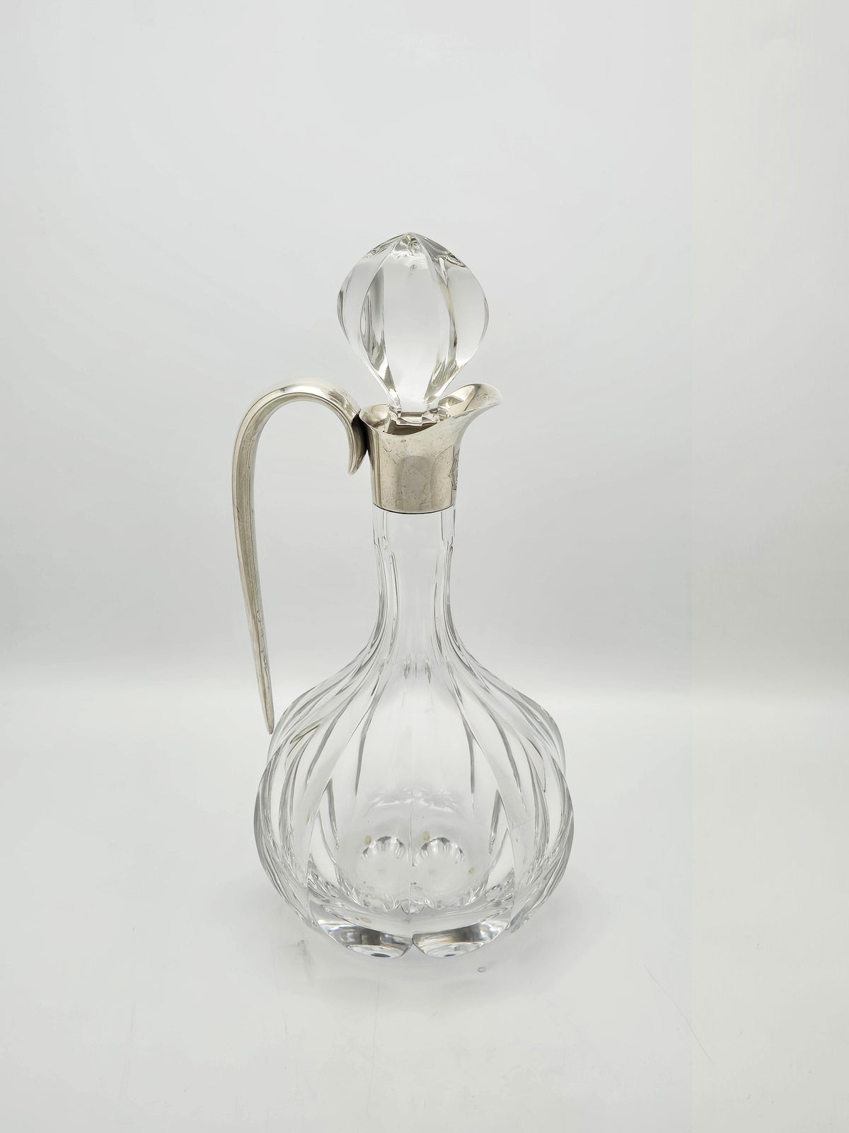 Vintage Sterling Silver and Glass Claret Jug London 2004