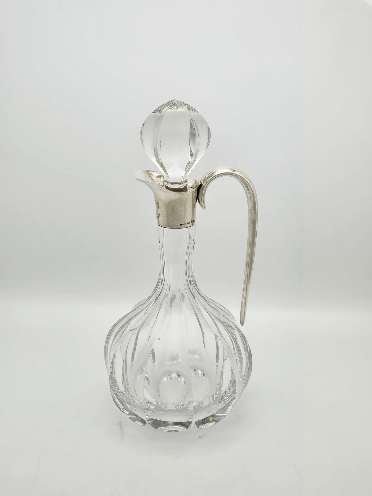 Vintage Sterling Silver and Glass Claret Jug London 2004
