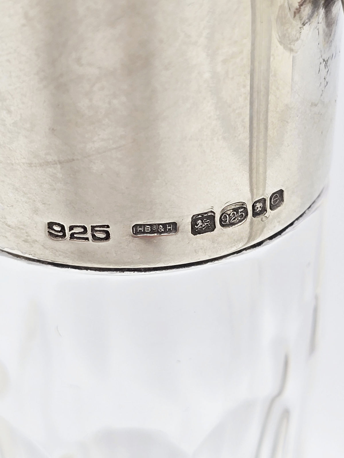 Vintage Sterling Silver and Glass Claret Jug London 2004