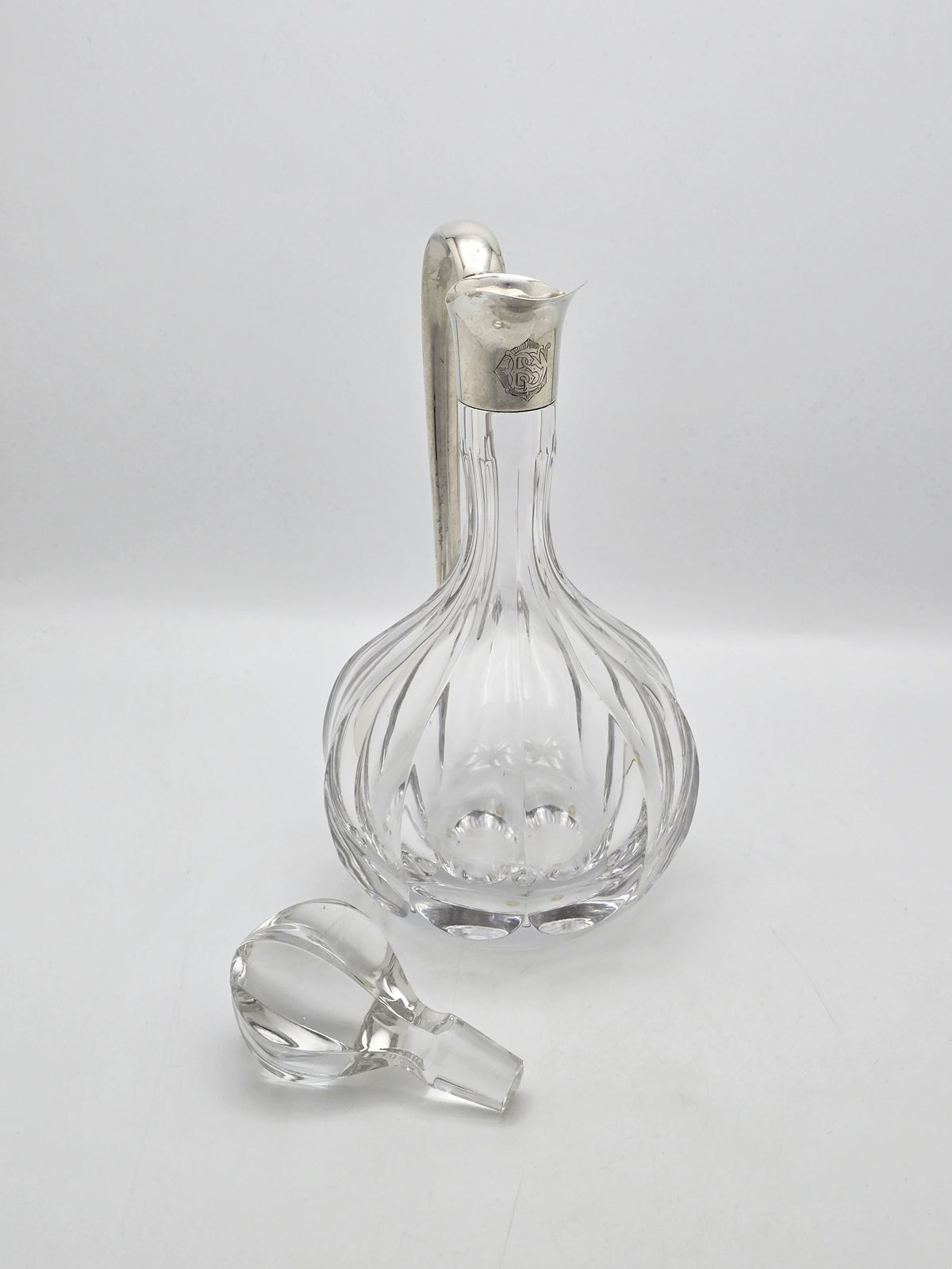 Vintage Sterling Silver and Glass Claret Jug London 2004