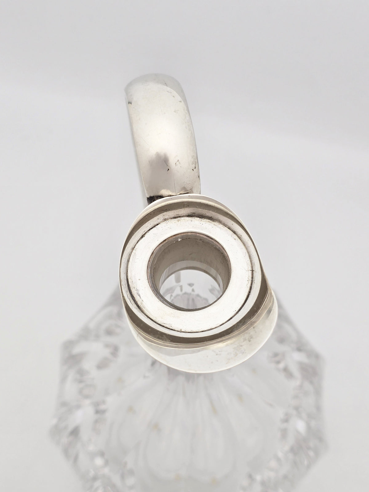 Vintage Sterling Silver and Glass Claret Jug London 2004