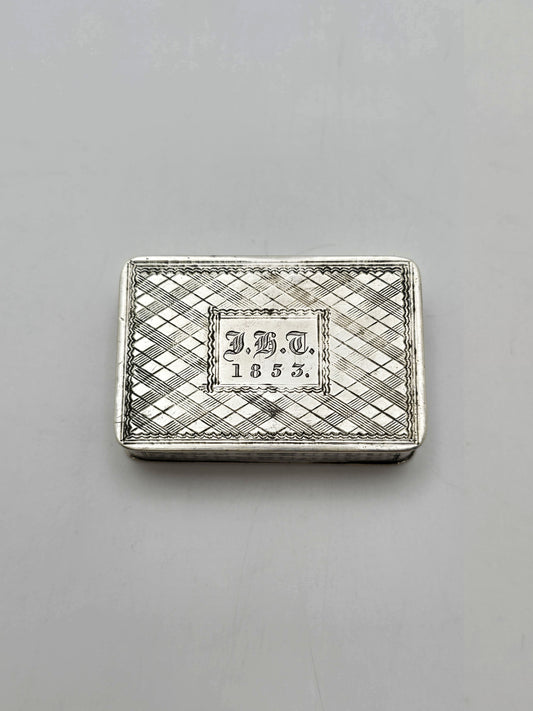Antique Victorian Sterling Silver Vinaigrette Birmingham 1842