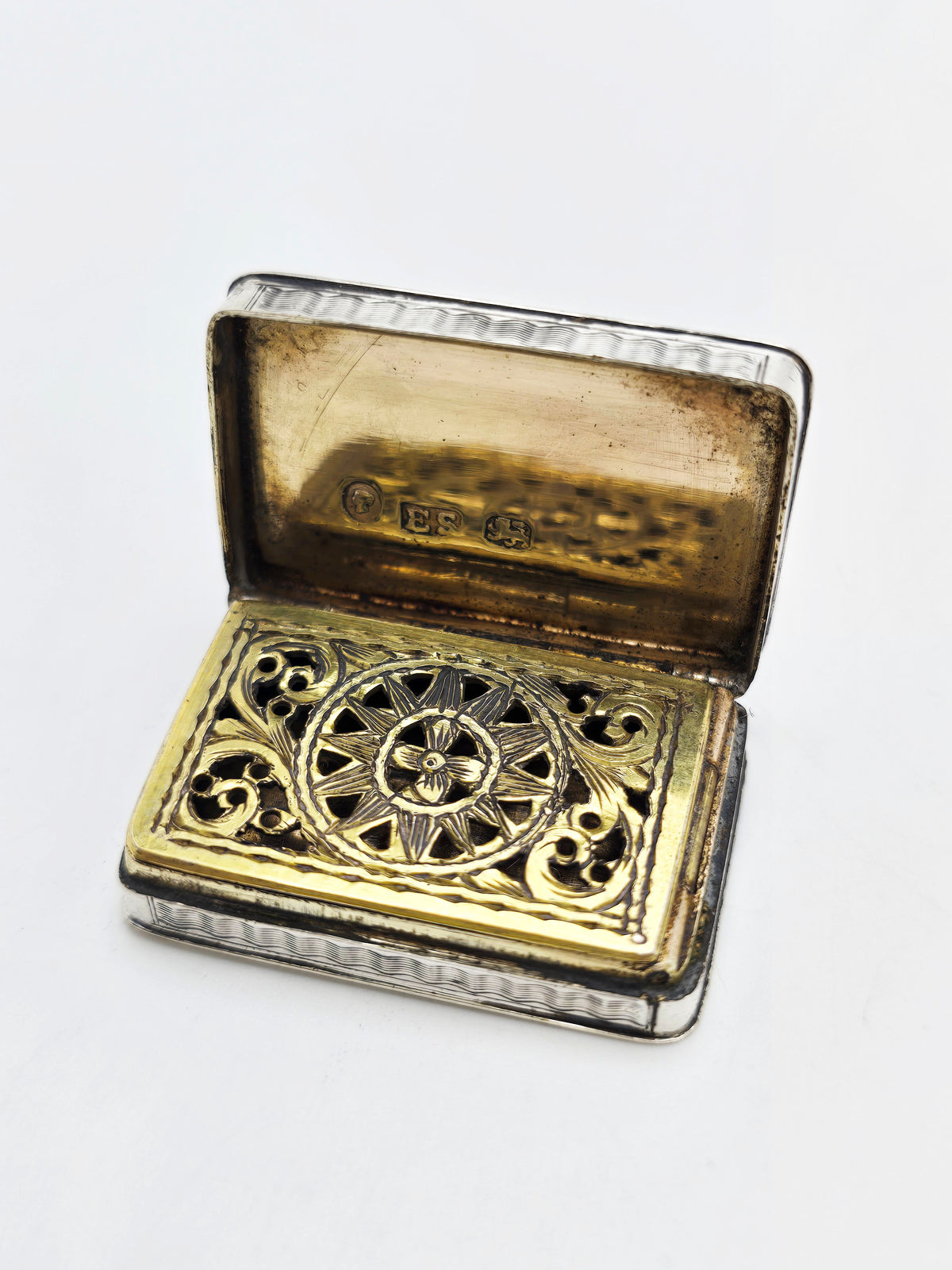 Antique Victorian Sterling Silver Vinaigrette Birmingham 1842