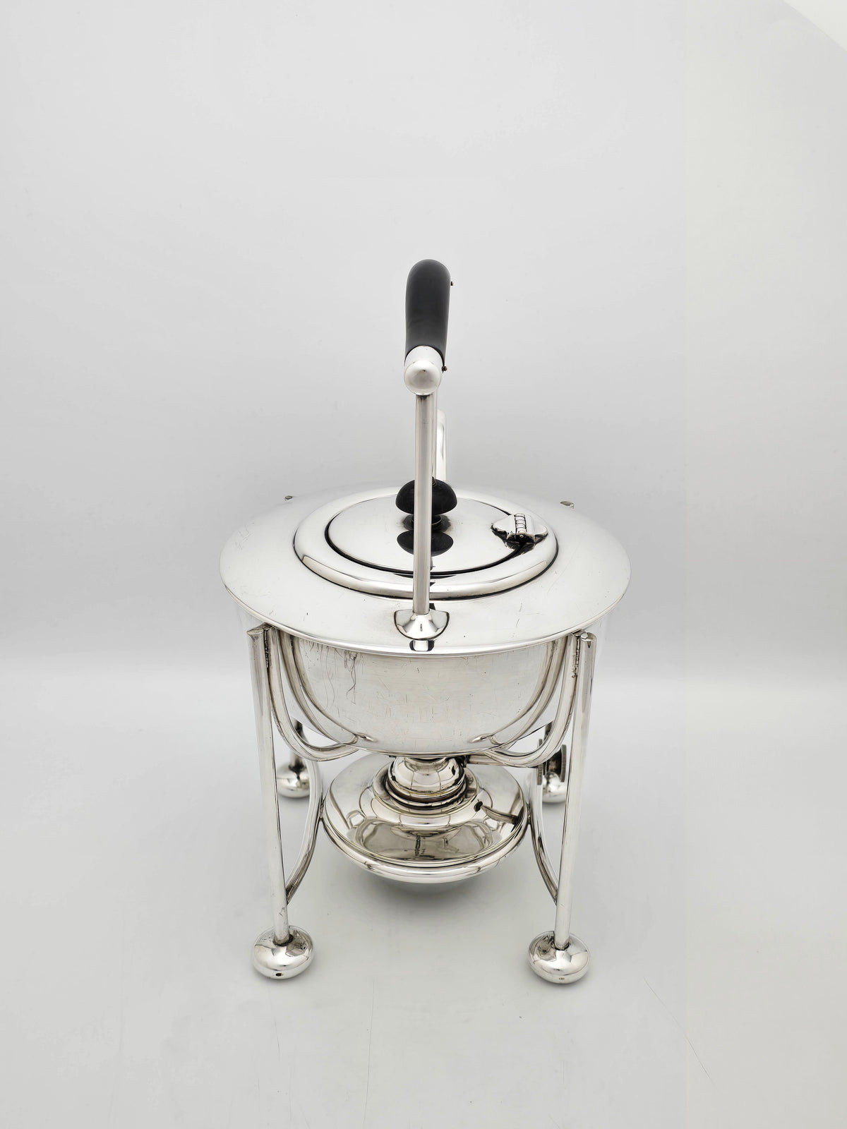 Antique Edwardian Christopher Dresser Style Kettle on Stand circa 1905