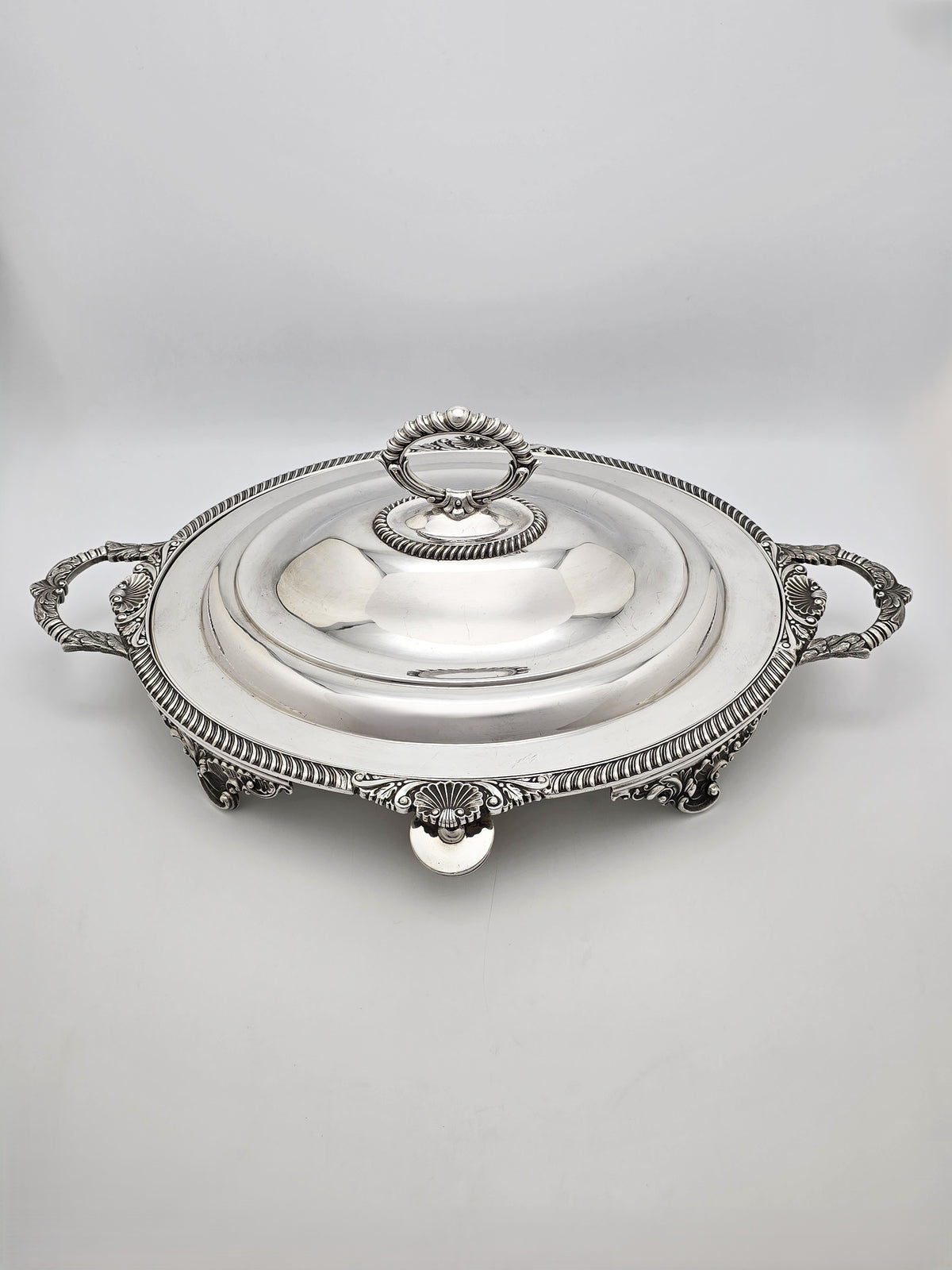 Antique Victorian Silver Plated Large Warming Dish, circa 1880