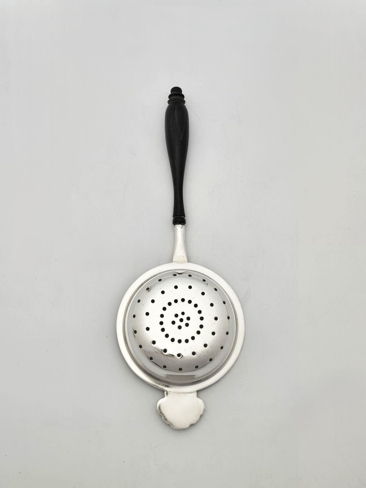 Vintage Sterling Silver Tea Strainer and Stand, Birmingham 1978