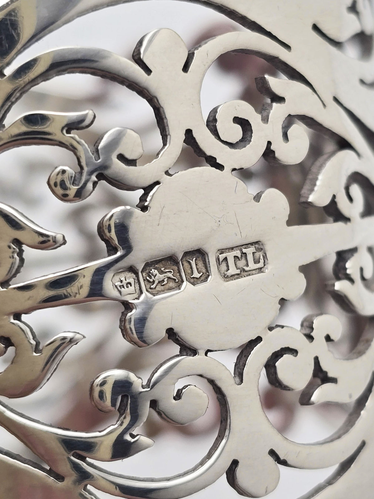 Antique Sterling Silver Pierced Napkin Rings, Sheffield 1903
