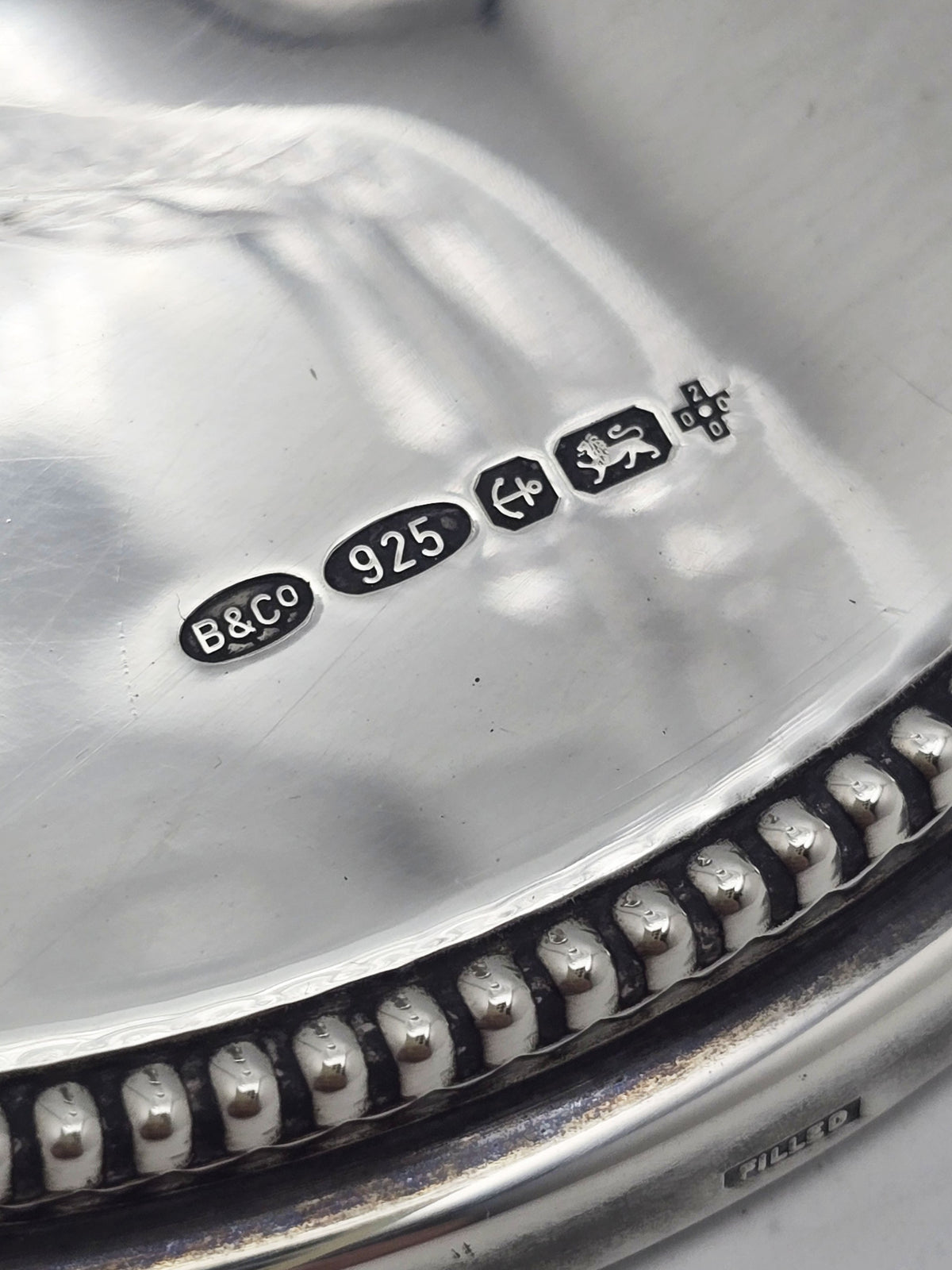 Vintage Sterling Silver and Cut Glass Comport Birmingham 2000