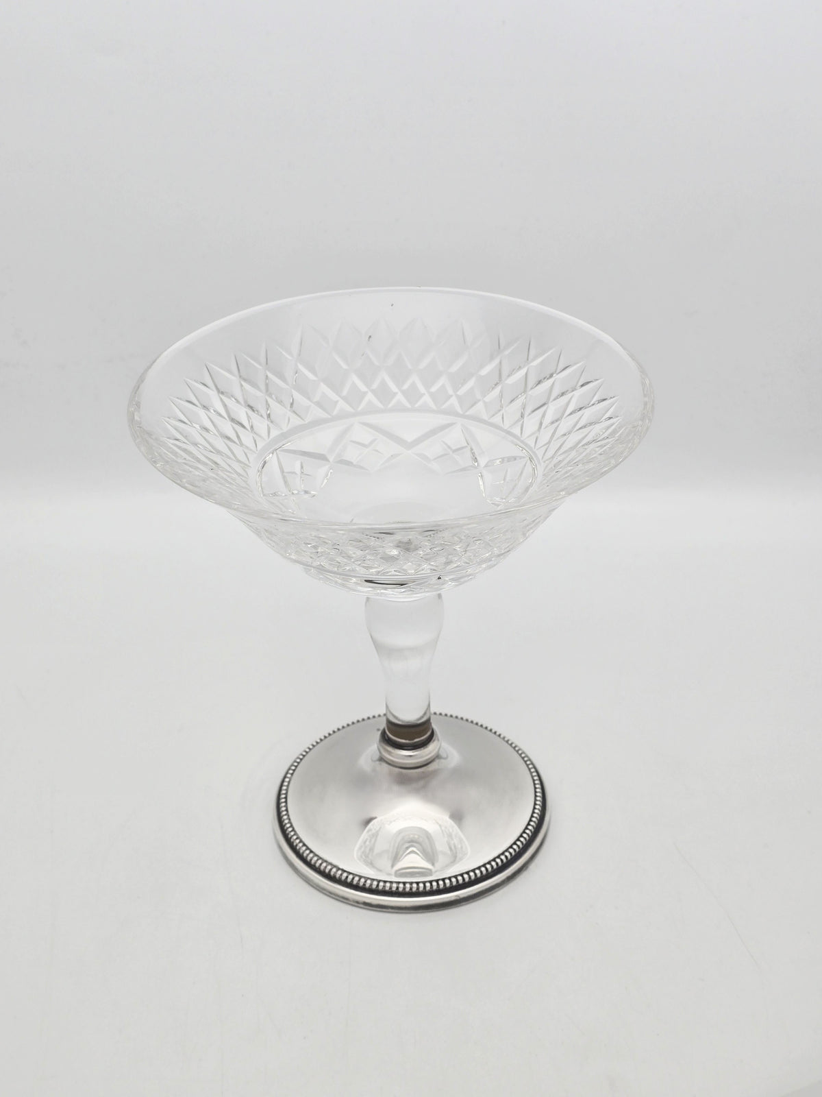 Vintage Sterling Silver and Cut Glass Comport Birmingham 2000