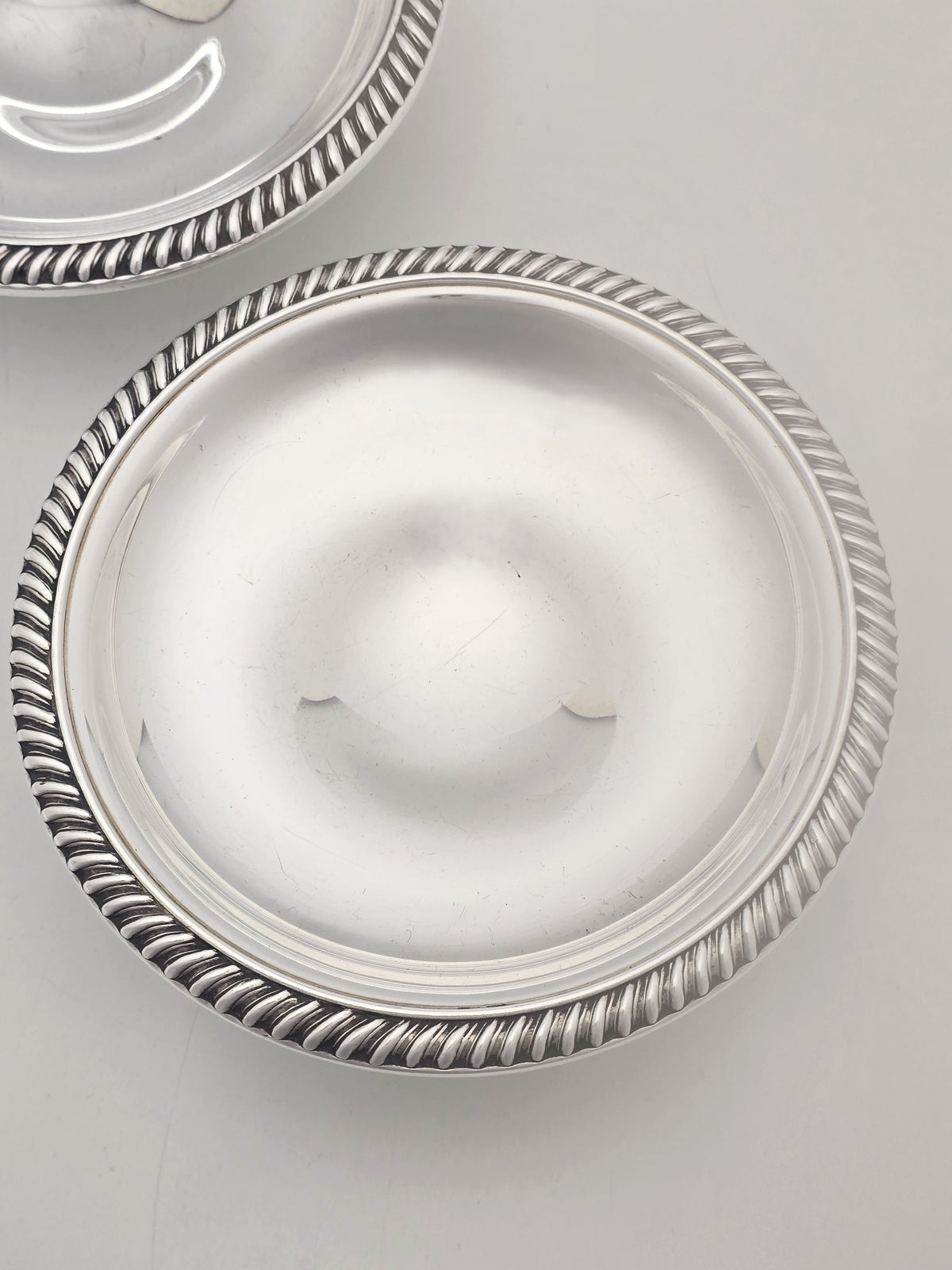 Antique Silver Plated Harrods Serving Dishes with Rope Borders circa 1920
