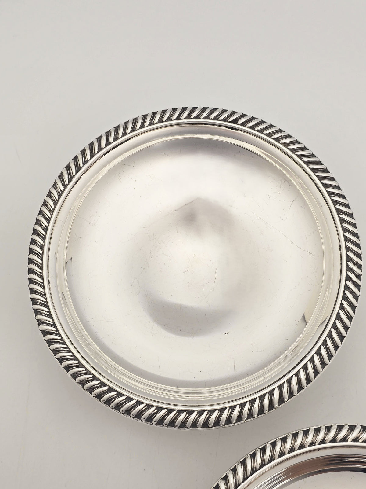 Antique Silver Plated Harrods Serving Dishes with Rope Borders circa 1920