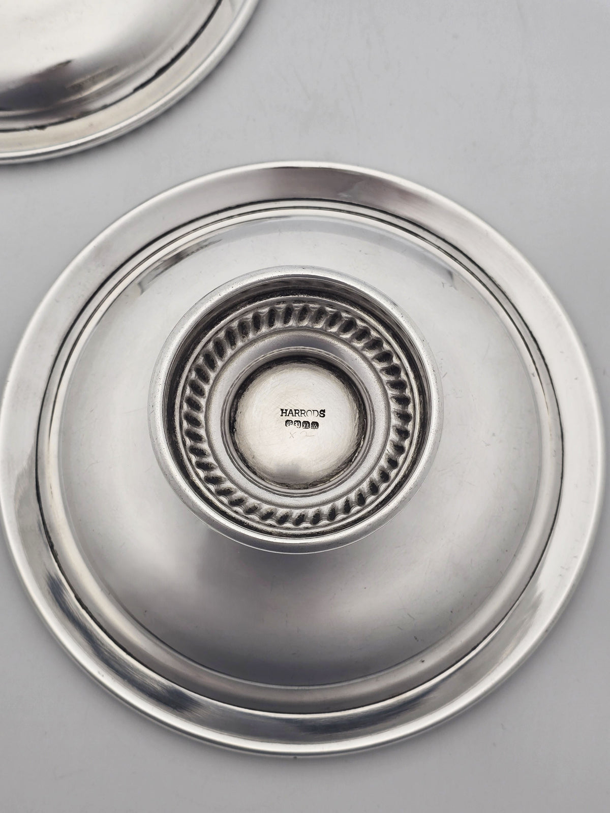 Antique Silver Plated Harrods Serving Dishes with Rope Borders circa 1920